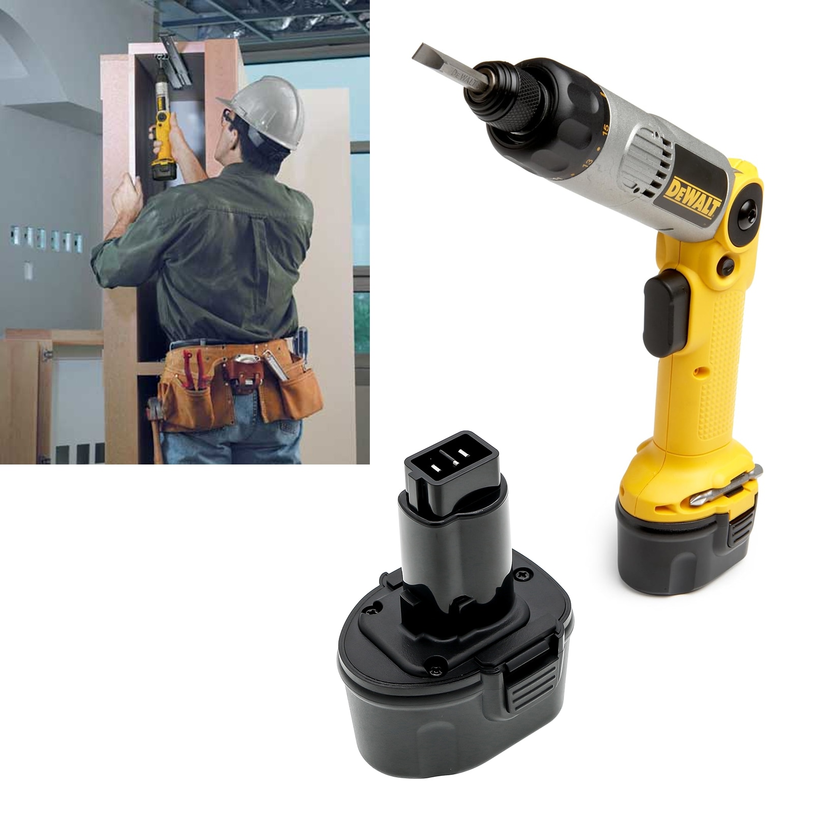 Batteri til elektroverktøy for DeWalt DW920K, DW920K2, DW920K-2 og andre.