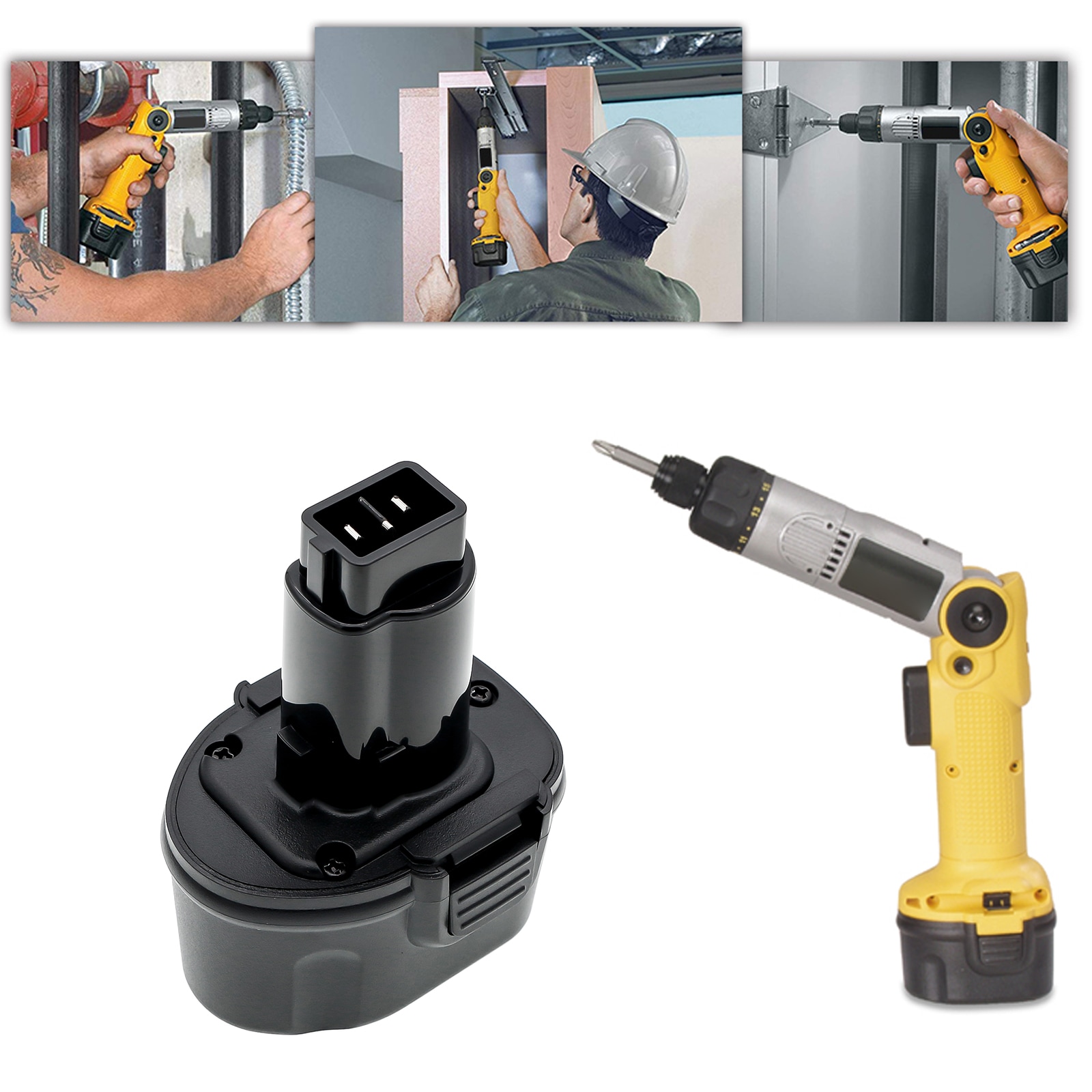 Batteri til elektroverktøy for DeWalt DW920K, DW920K2, DW920K-2 og andre.