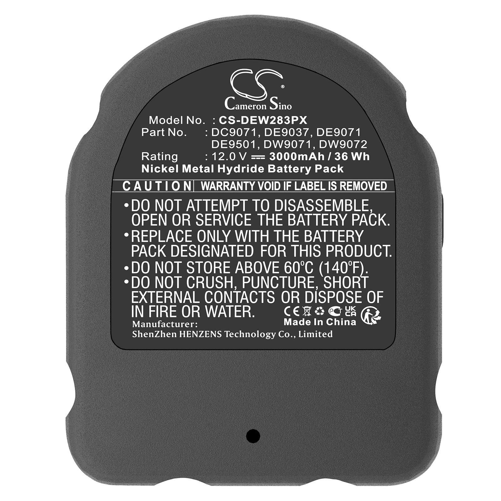 Batteri for elektroverktøy til DeWalt 2802K, 2812B, 2812K osv.