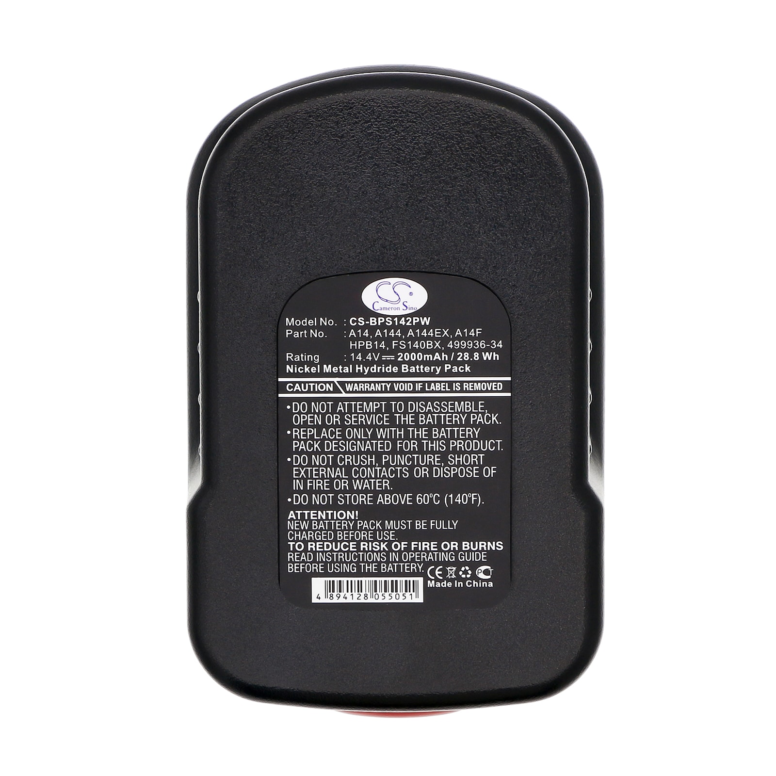 Batteri til elektroverktøy for Black & Decker BD18PSK, BDGL1800, BDGL18K-2 og andre