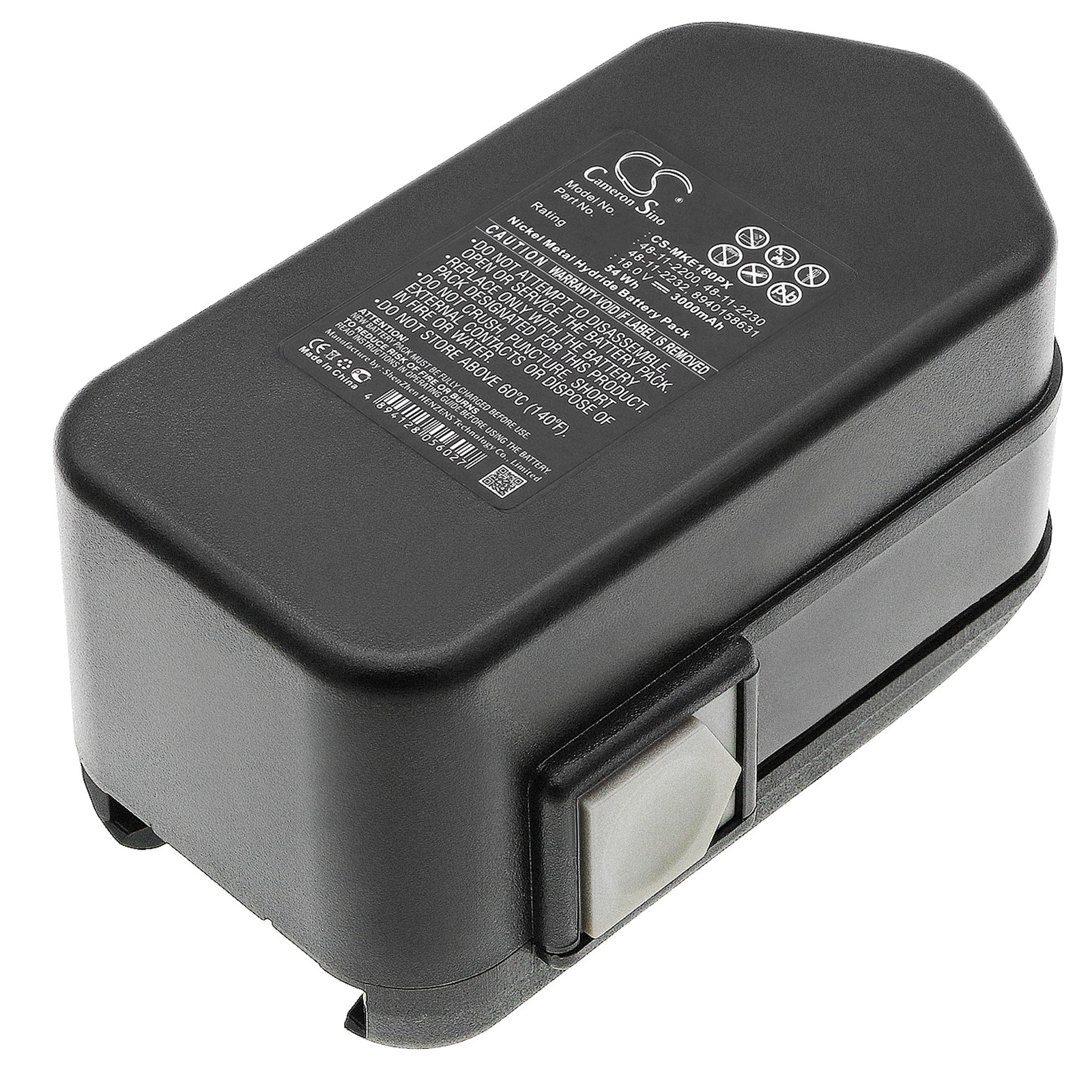 Batteri til elektroverktøy for Milwaukee 0521-20, 0521-21, 0521-22 og andre.