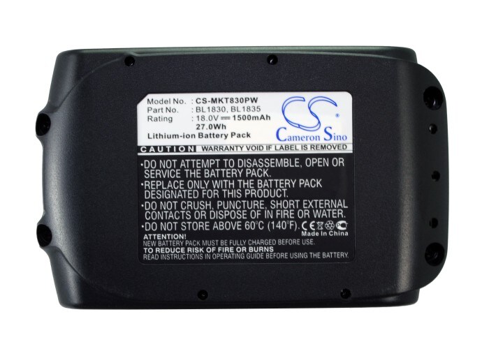 Batterier til elektroverktøy for Makita BCL180F, BCL180W, BCL180ZW og andre