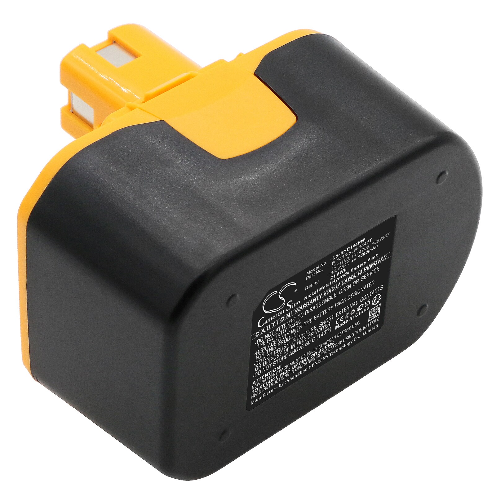 Batterier til Ryobi CBI1442D, CDL1441P, CID1442P og andre elektroverktøy.