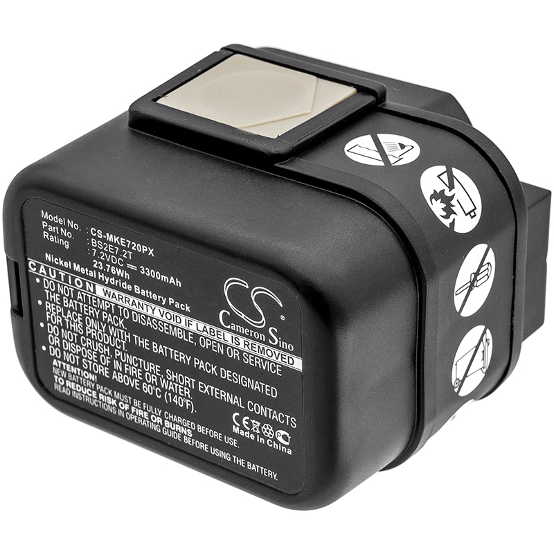 Batteri for elektroverktøy for Milwaukee PES7.2T