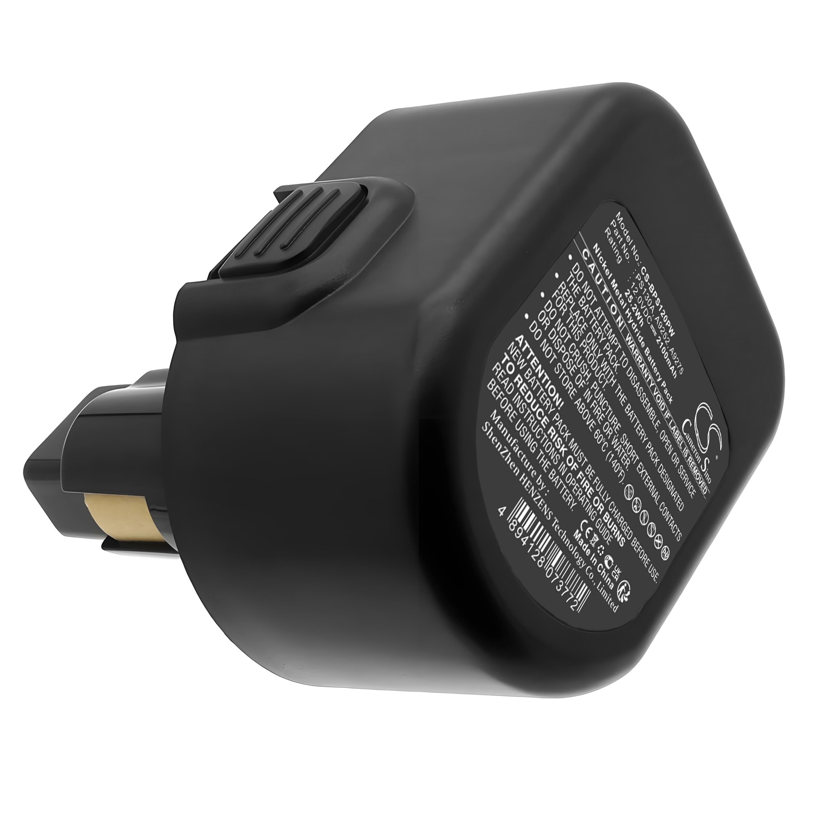 Batteri til elektroverktøy for Black & Decker CD1202GK, CD1202K, CD120GK og andre