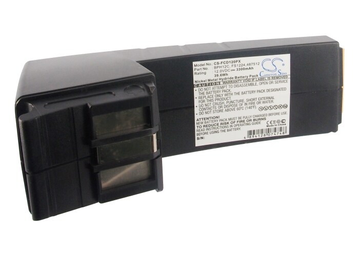 Batteri til elektroverktøy for Festool CCD12, CCD12v, CCD12ES osv.