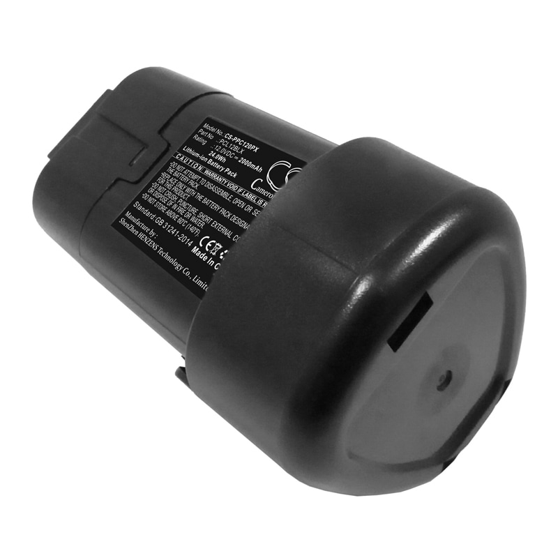 Batteri til elektroverktøy for Porter Cable PCL12C, PCL120DDC-2, PCL120CRC-2 og andre