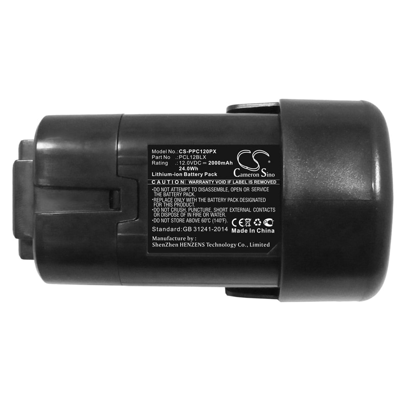 Batteri til elektroverktøy for Porter Cable PCL12C, PCL120DDC-2, PCL120CRC-2 og andre