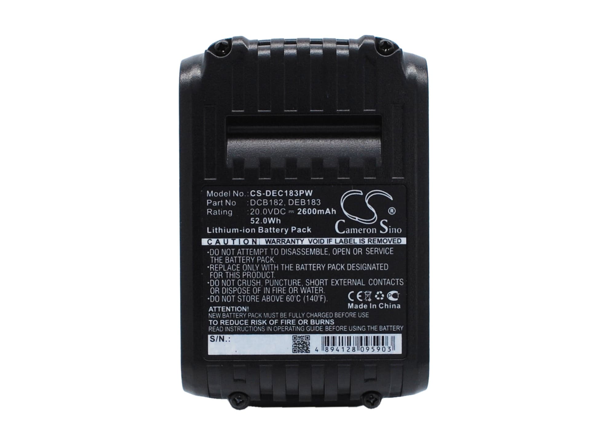 Batteri til elektroverktøy for DeWalt DCD740, DCD740B, DCD780 og andre.