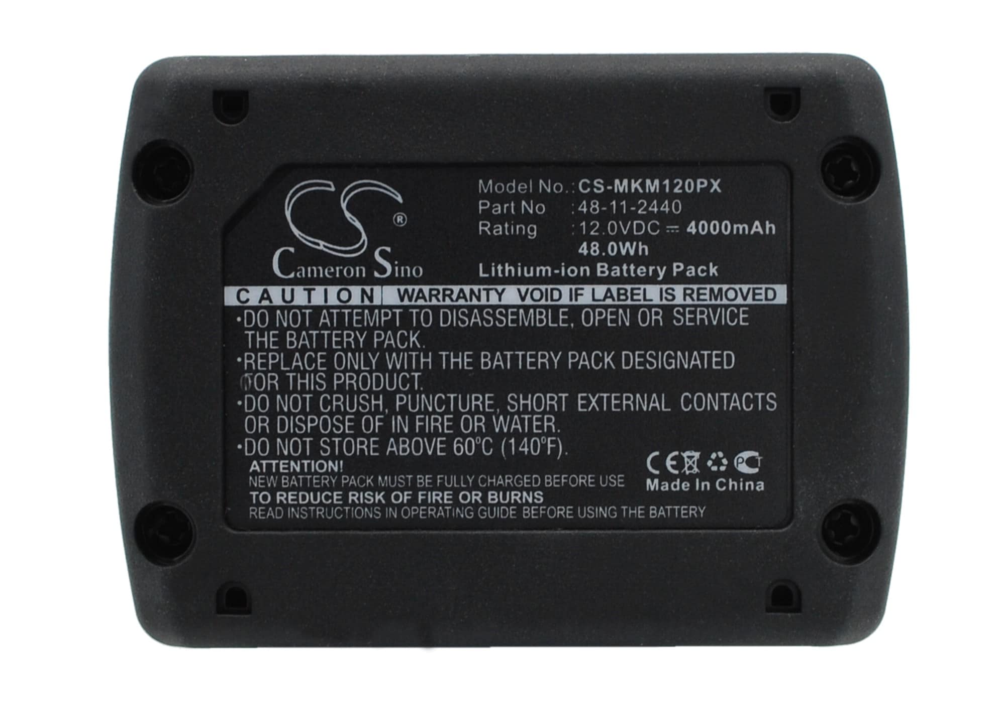 Batteri til elektroverktøy for Milwaukee M12, M12 REDLITHIUM XC 4.0, C12 FM og andre.
