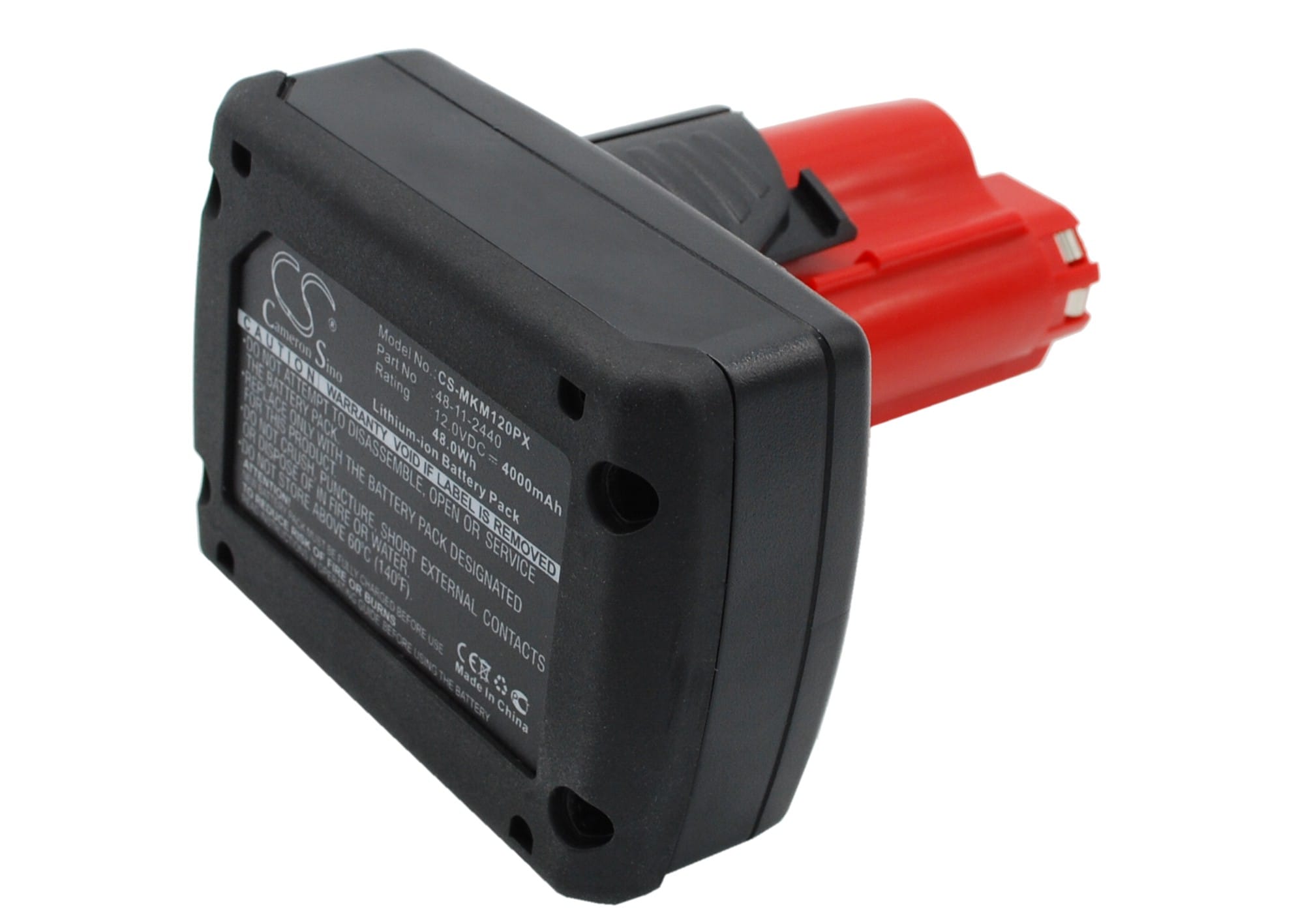 Batteri til elektroverktøy for Milwaukee M12, M12 REDLITHIUM XC 4.0, C12 FM og andre.