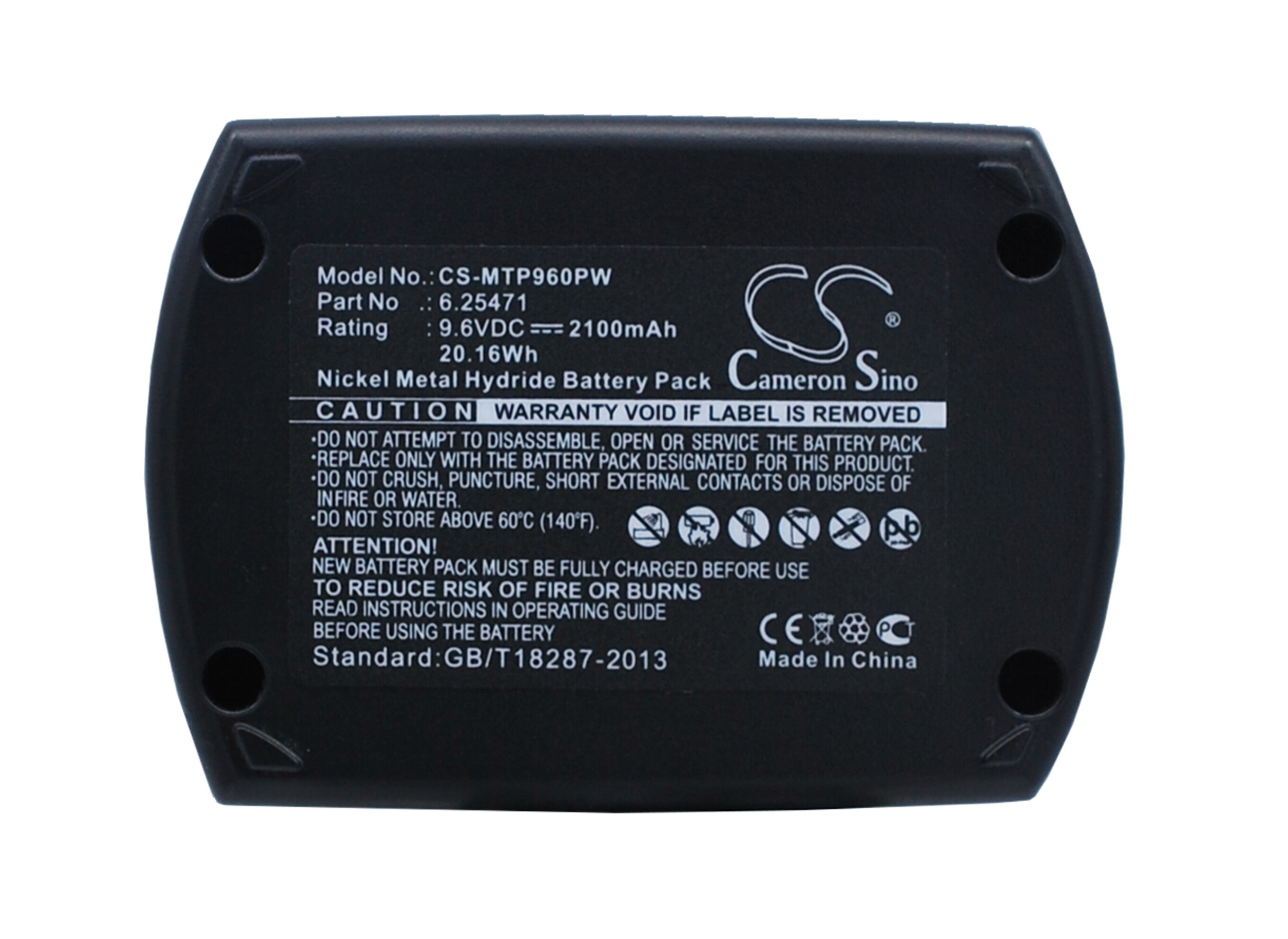 Batterier til elektroverktøy for Metabo BSZ9.6IM Plus, BSZ9.6, BZ9.6SP og andre