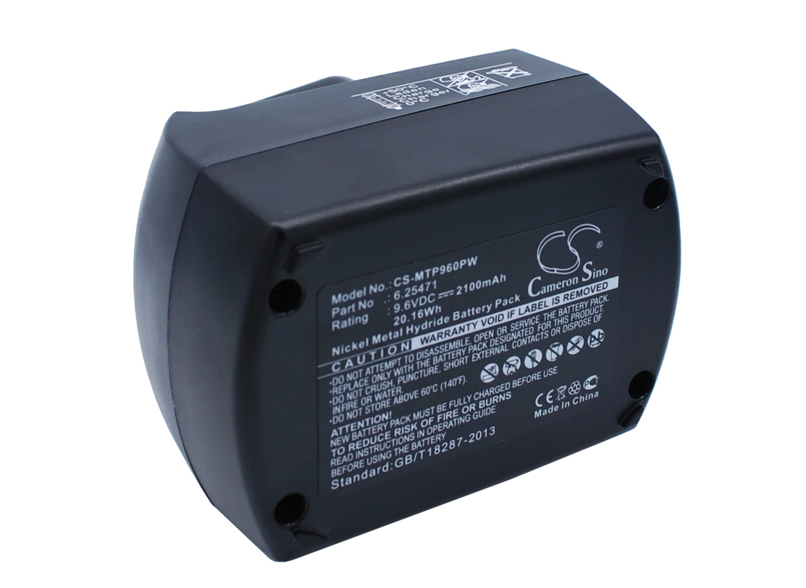 Batterier til elektroverktøy for Metabo BSZ9.6IM Plus, BSZ9.6, BZ9.6SP og andre