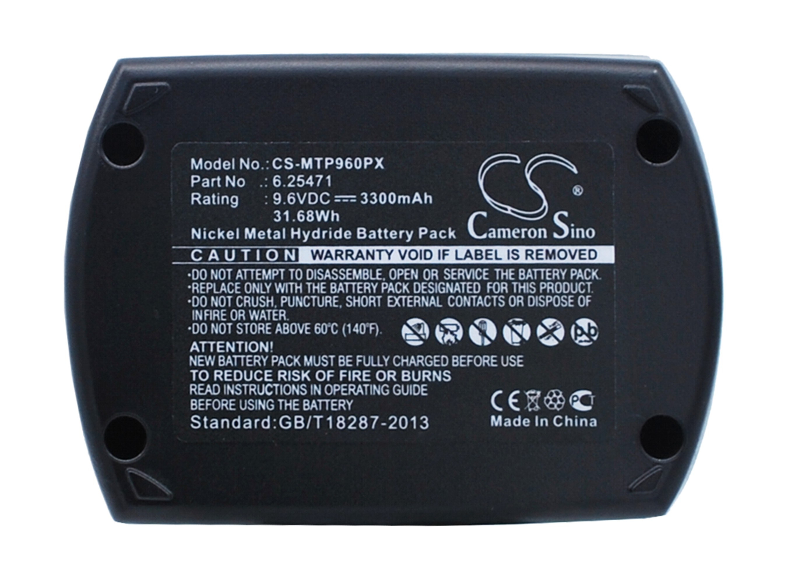 Batterier til elektroverktøy for Metabo BSZ9.6IM Plus, BSZ9.6, BZ9.6SP og andre