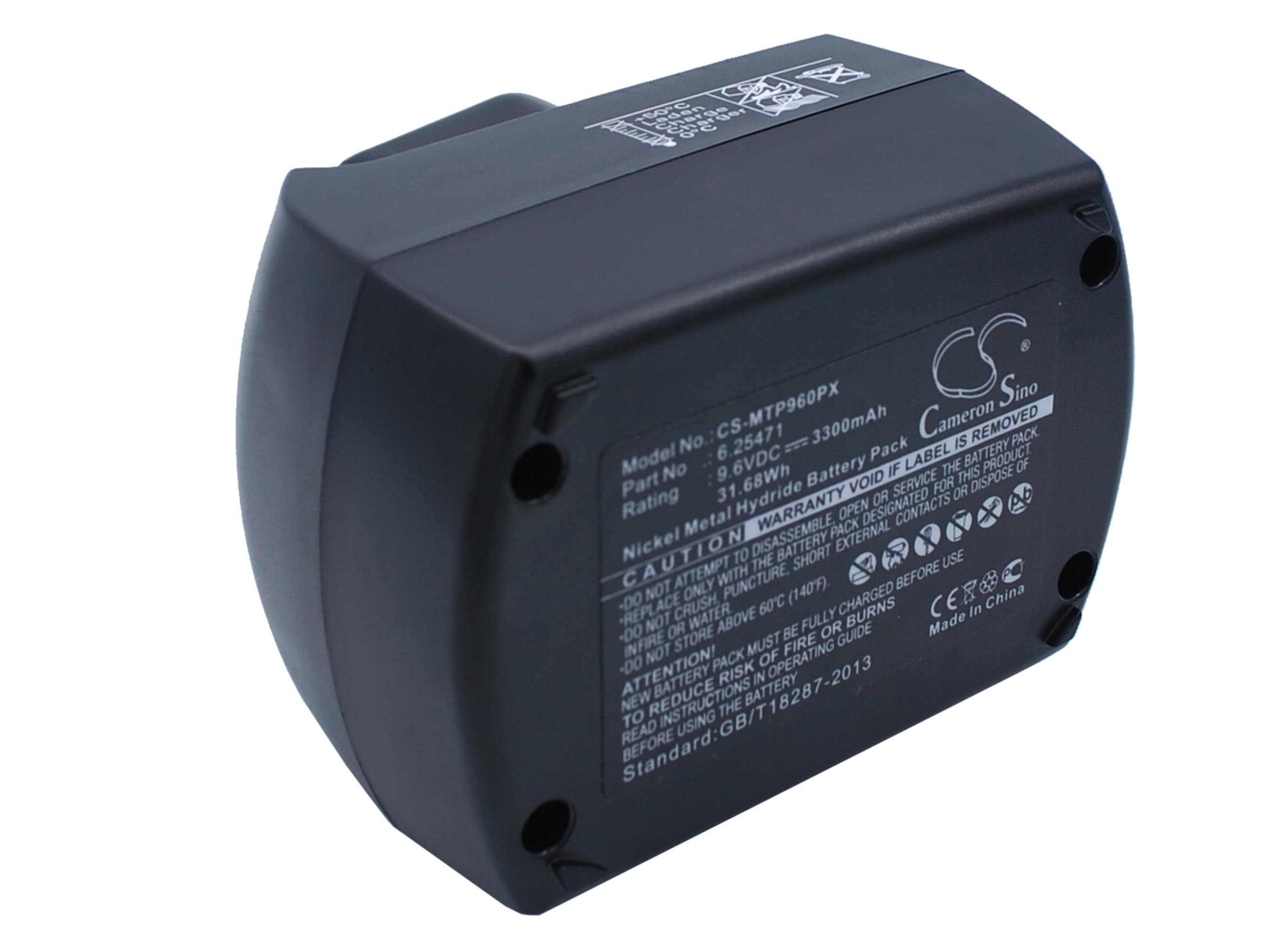 Batterier til elektroverktøy for Metabo BSZ9.6IM Plus, BSZ9.6, BZ9.6SP og andre