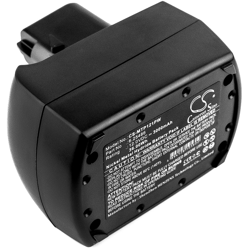 Batterier til elektroverktøy for Metabo BS 12 SP, BSZ 12, BSZ 12 Impuls og andre