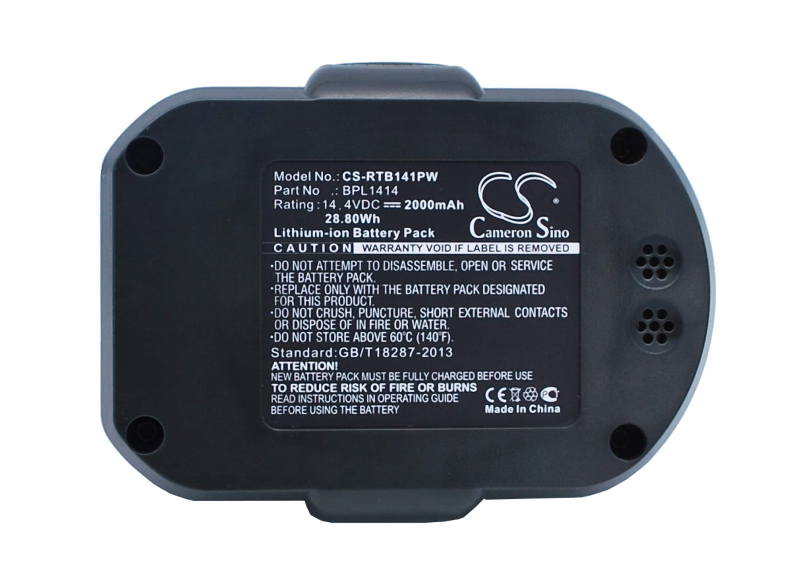 Batterier til Ryobi CDD144V22, CDDI14022NF, LCD14022 og andre.