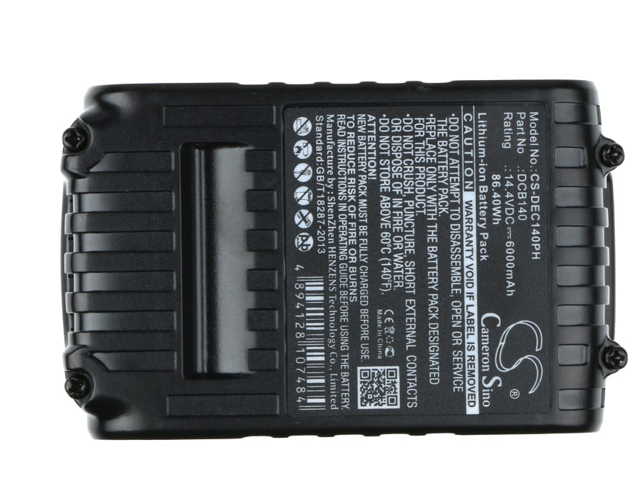 Batteri til elektroverktøy for DeWalt XR Li-Ion 14,4V, DCB090, DCD720 og andre.