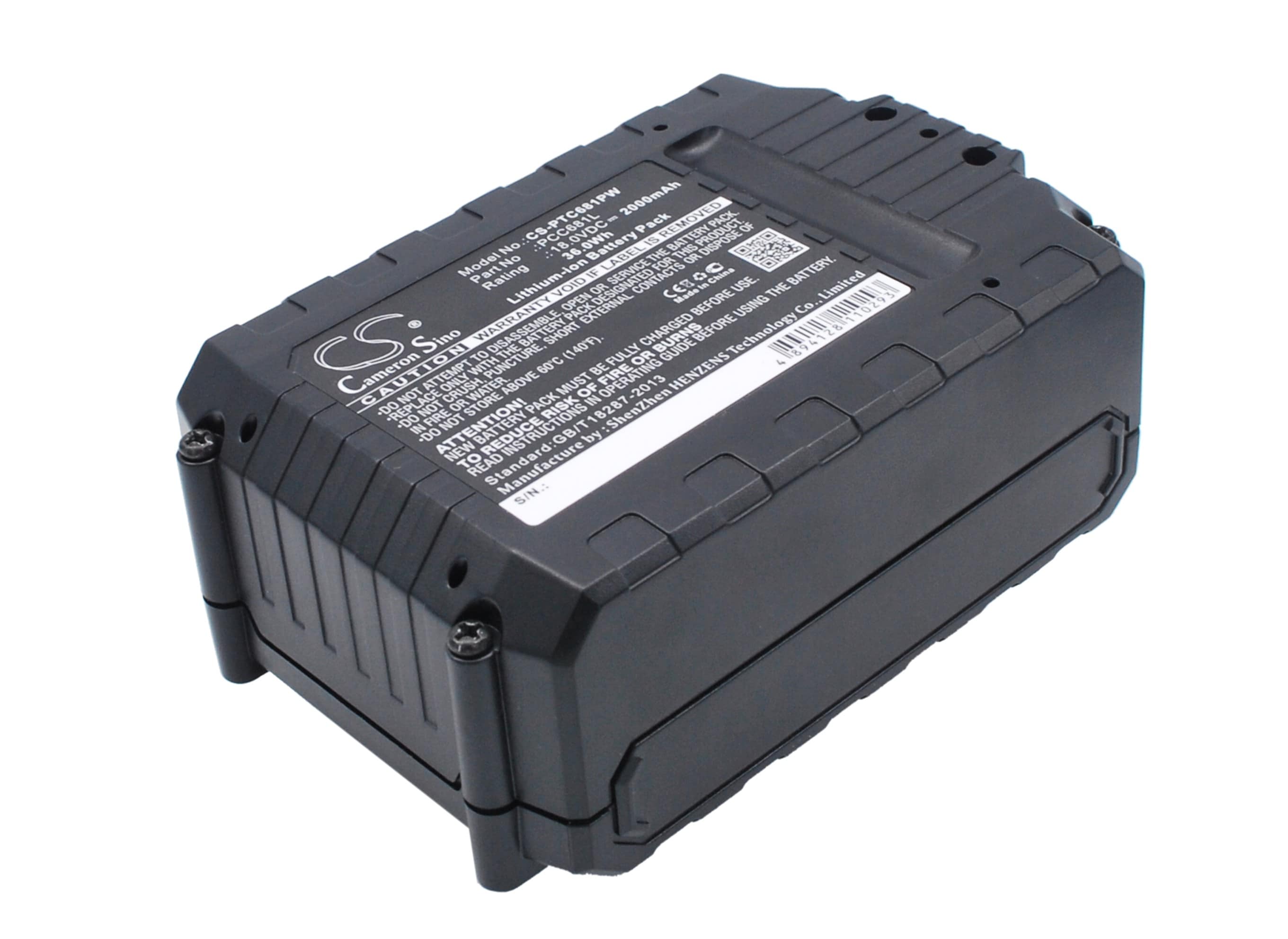 Batteri til elektroverktøy for Black & Decker ASD18 Type 1, ASD18 Type 2, ASD184 Type 1 og andre