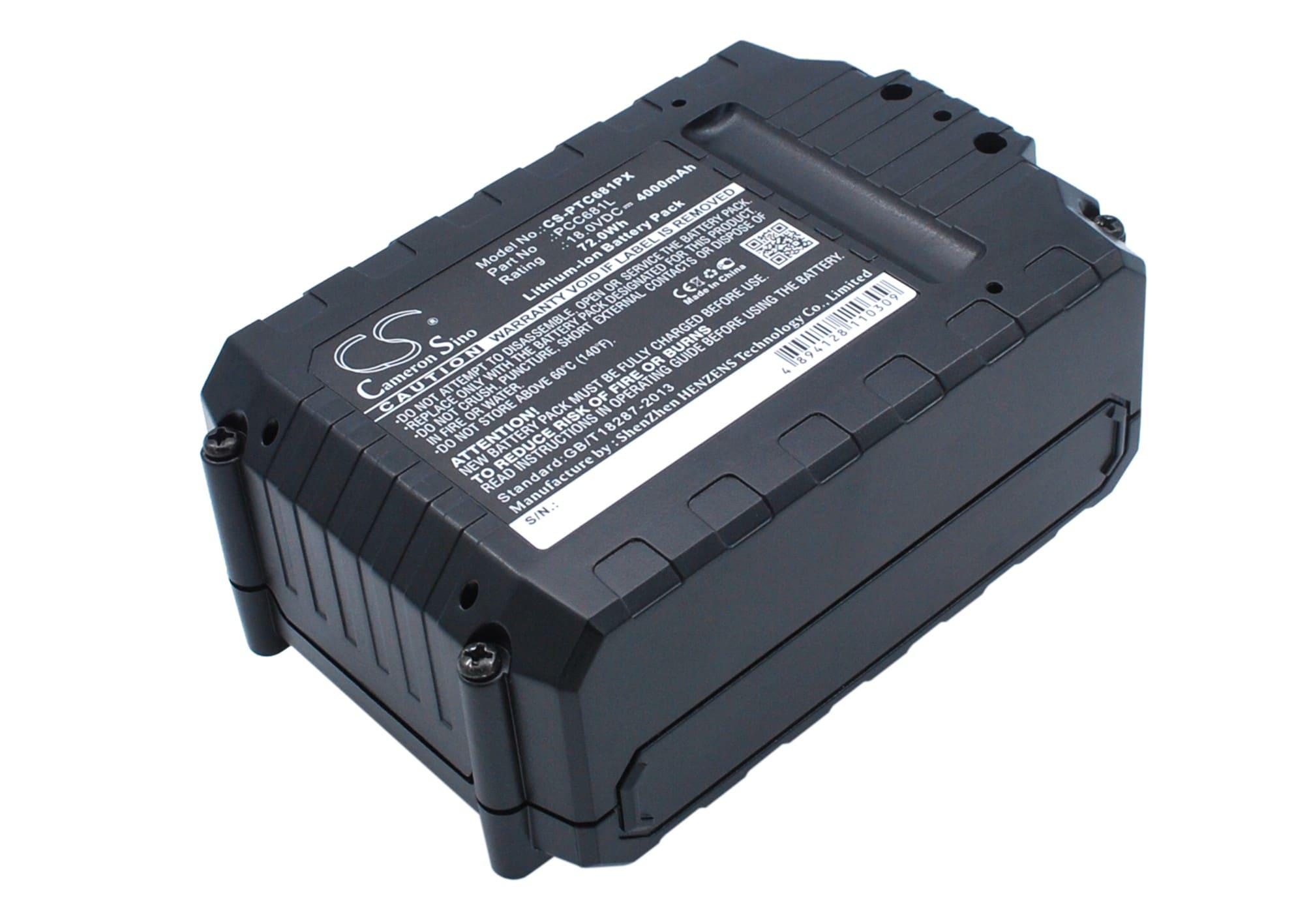 Batteri til elektroverktøy for Black & Decker ASD18 Type 1, ASD18 Type 2, ASD184 Type 1 og andre