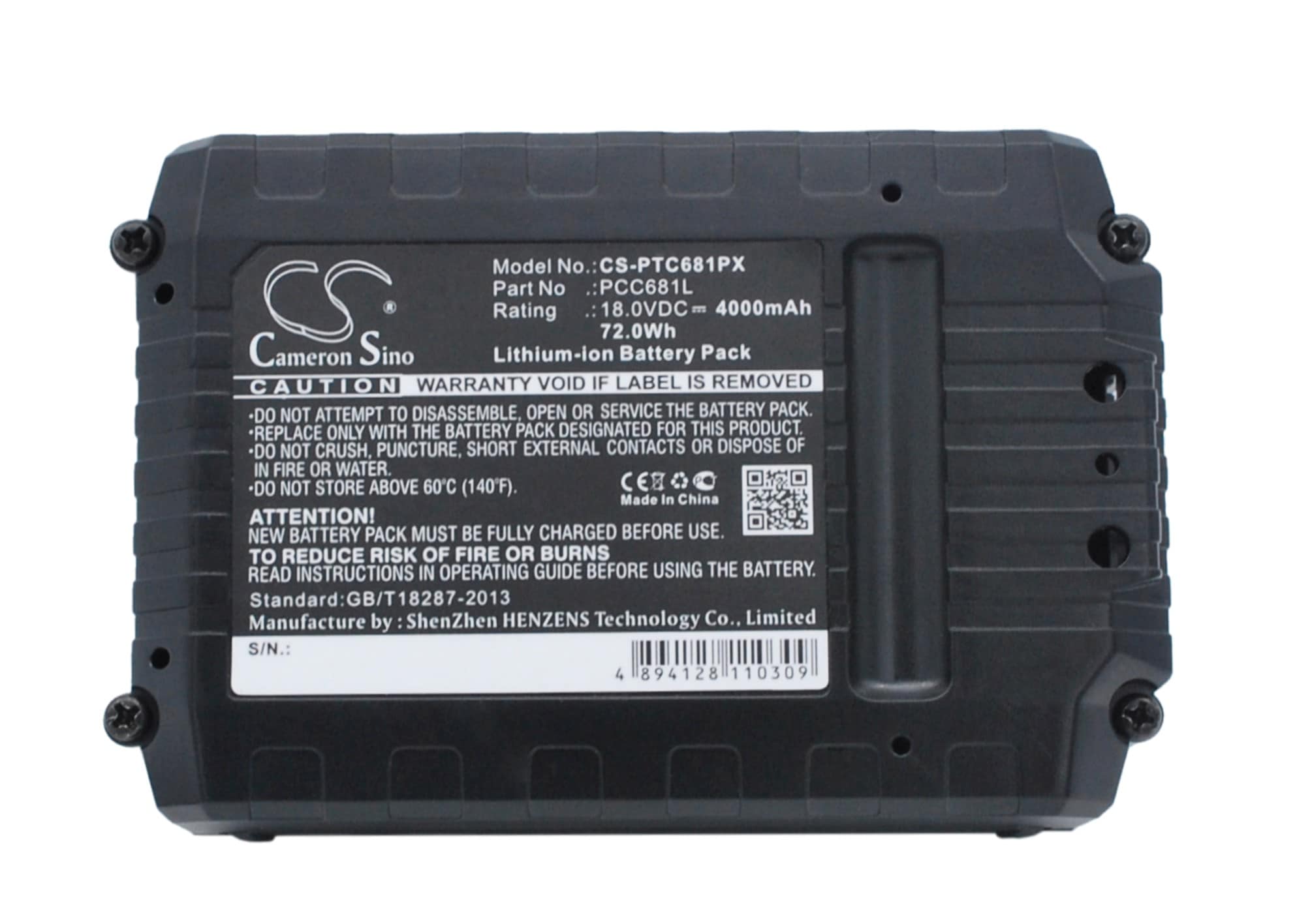 Batteri til elektroverktøy for Black & Decker ASD18 Type 1, ASD18 Type 2, ASD184 Type 1 og andre