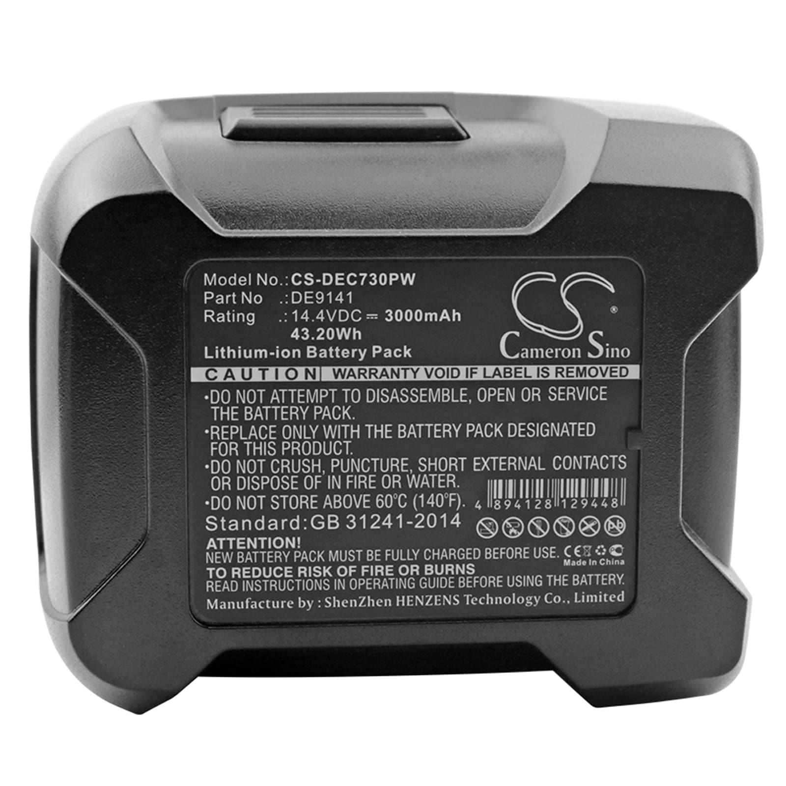 Batteri til elektroverktøy for DeWalt DC733K2, DC731KA, DC735KA og andre.