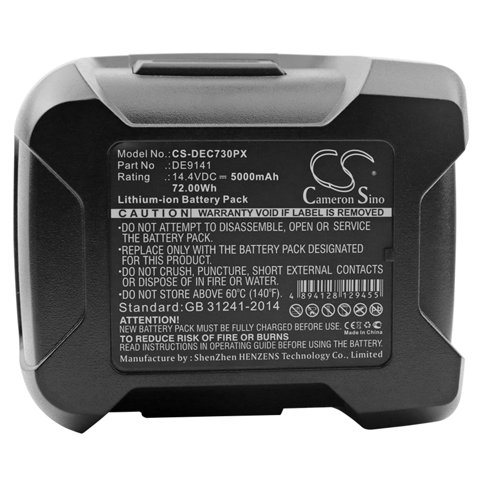 Batteri til elektroverktøy for DeWalt DC733K2, DC731KA, DC735KA og andre.