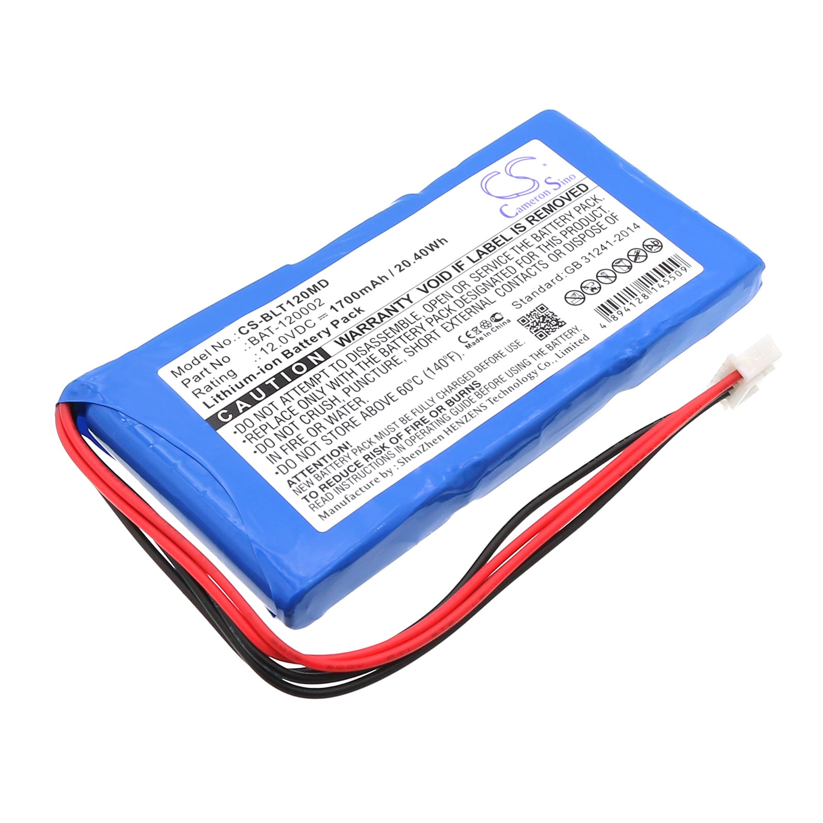 Batteri for medisinsk bruk til Biolight BLT-1203A, BLT-1203A Vital Signs Monitor