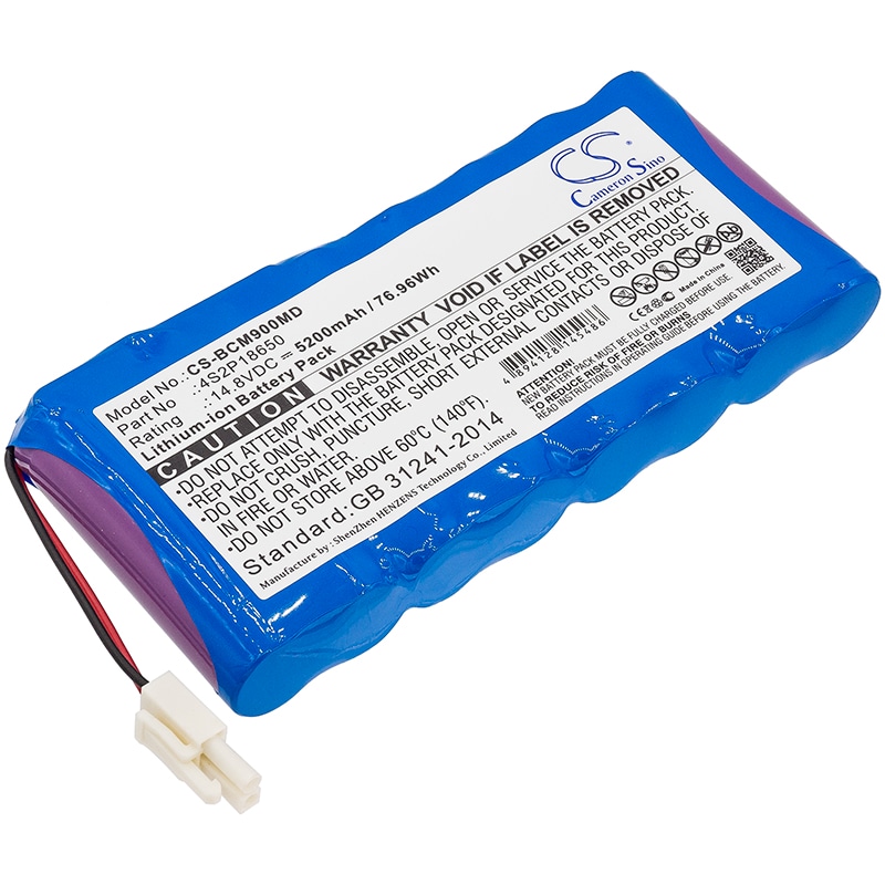 Batteri til Medical for Biocare PM900S, PM900, PM900S pasientmonitor osv.