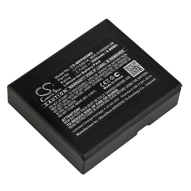 Batteri til medisinsk bruk for Mindray Oxymetre Pouls PM60, pulsoksymeter PM60 osv.