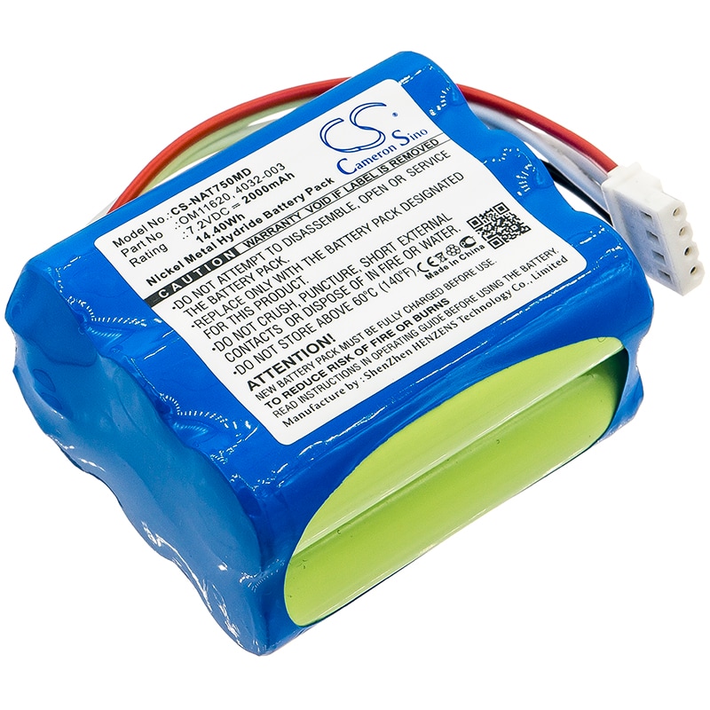 Batteri for medisinsk utstyr til NONIN 7500 pulsoksymeter