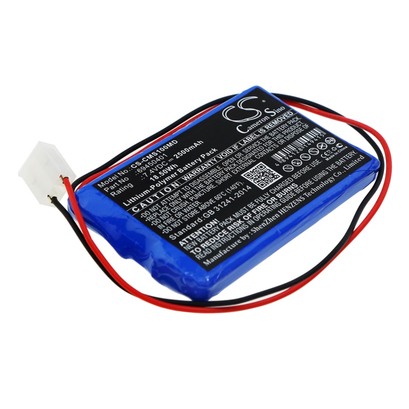 Batteri for medisinsk bruk for CONTEC ECG-100G
