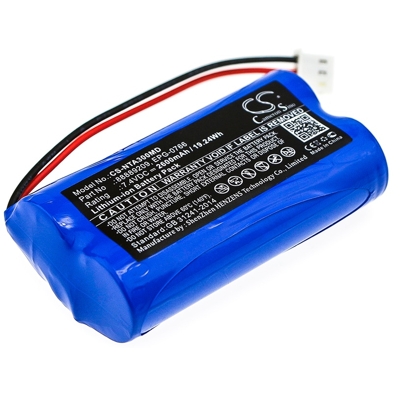 Batteri for medisinsk bruk til Natus Audiometer Algo 3, Audiometer Algo 3i, Algo 3 og andre.