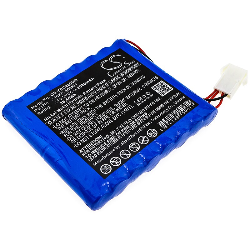 Batteri for medisinsk bruk for Trismed Cardipia 400, Cardipia 400H, Cardipia 406NH osv.