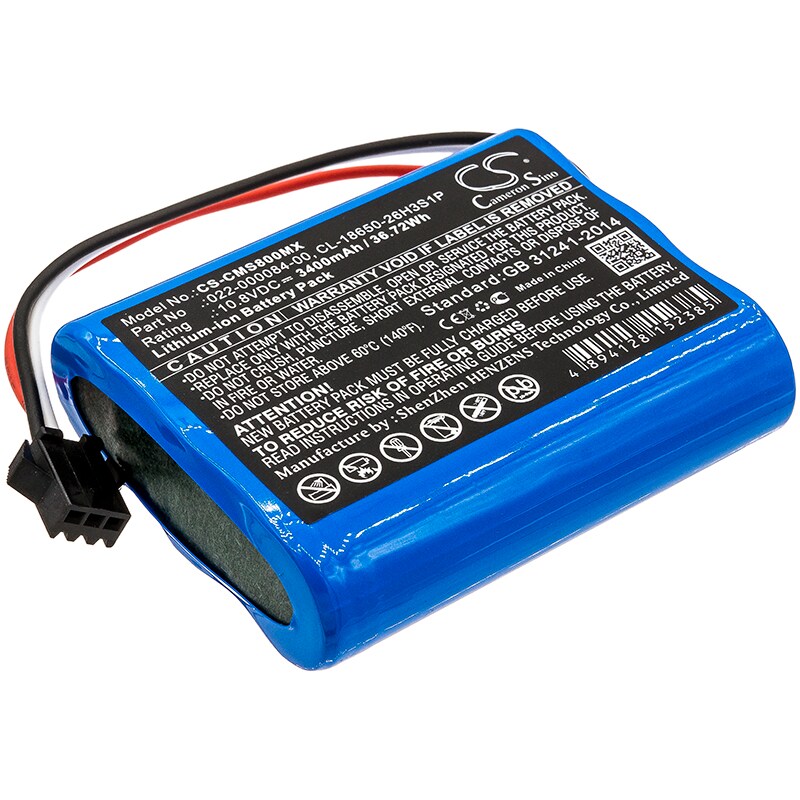 Batteri for medisinsk bruk til hjertemonitor COMEN Star 8000, COMEN Star 8000 E