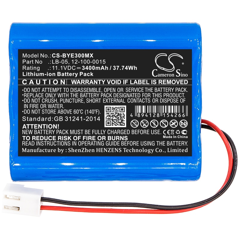 Batteri for medisinsk bruk for BIOLIGHT BLT-E30