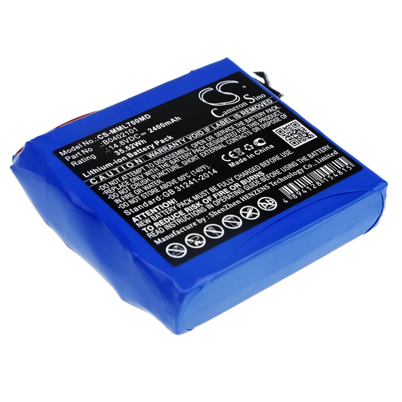 Batteri for medisinsk bruk for Million ML700, ML1100