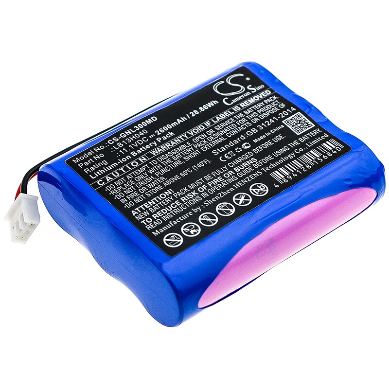Batteri for medisinsk bruk for Meditch G3H
