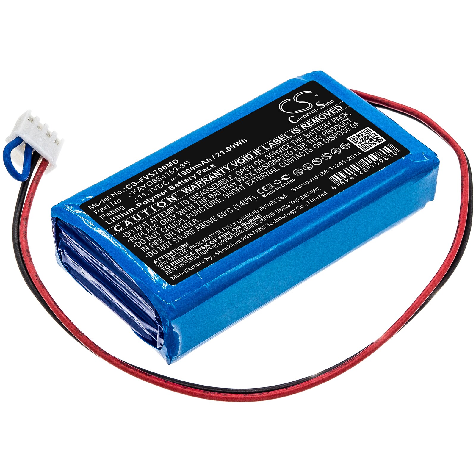 Batteri for medisinsk bruk til Fresenius SP7, VP7, SP7 sprøytepumper