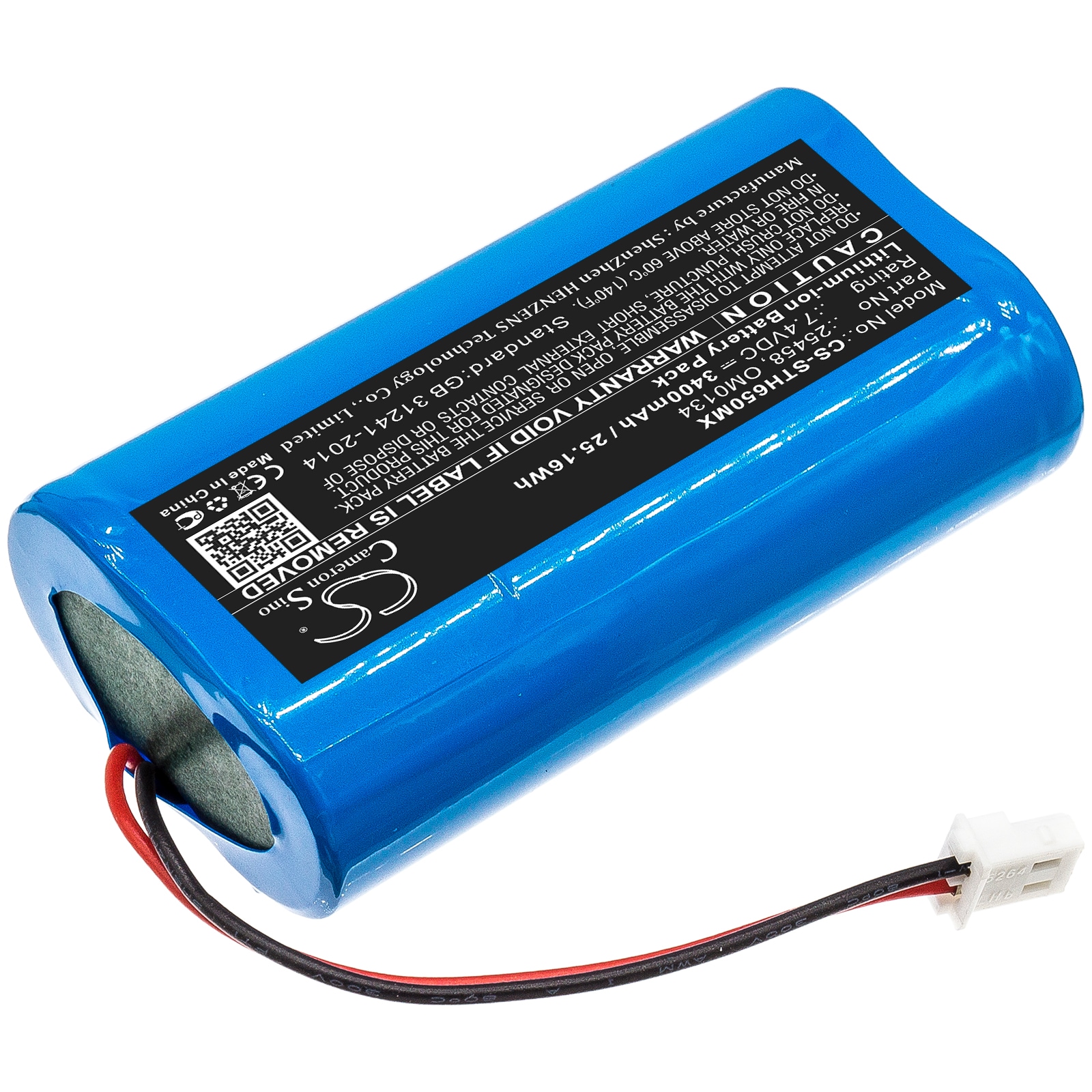 Batteri for medisinsk bruk til SurgiTel Eclipse EHL65, EHL-65, Odyssey Analogue