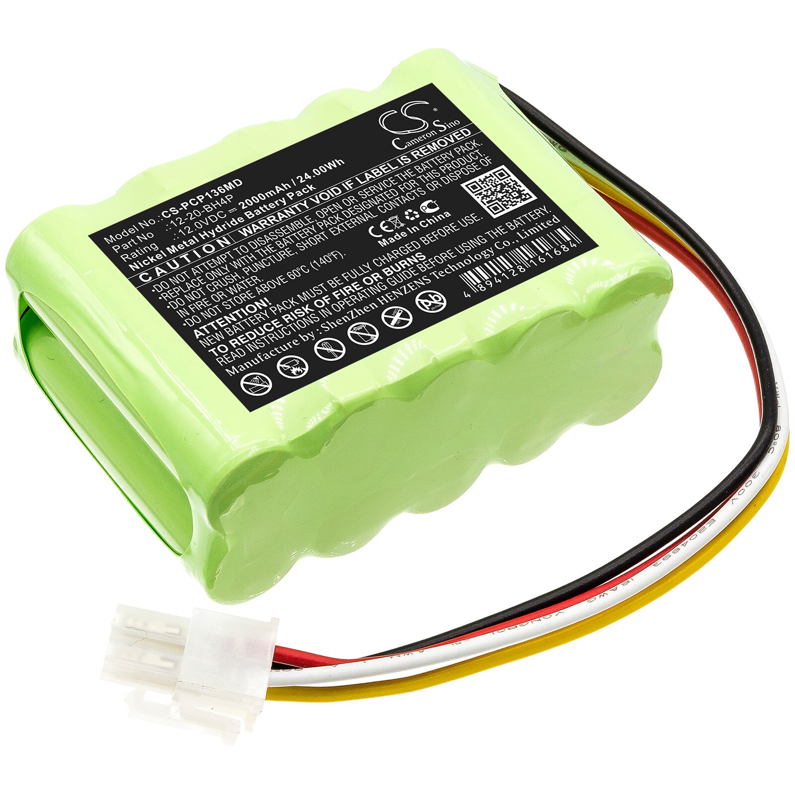 Batteri for medisinsk utstyr til Prism CP136 takheisemotorer, CP-136, FSG-136