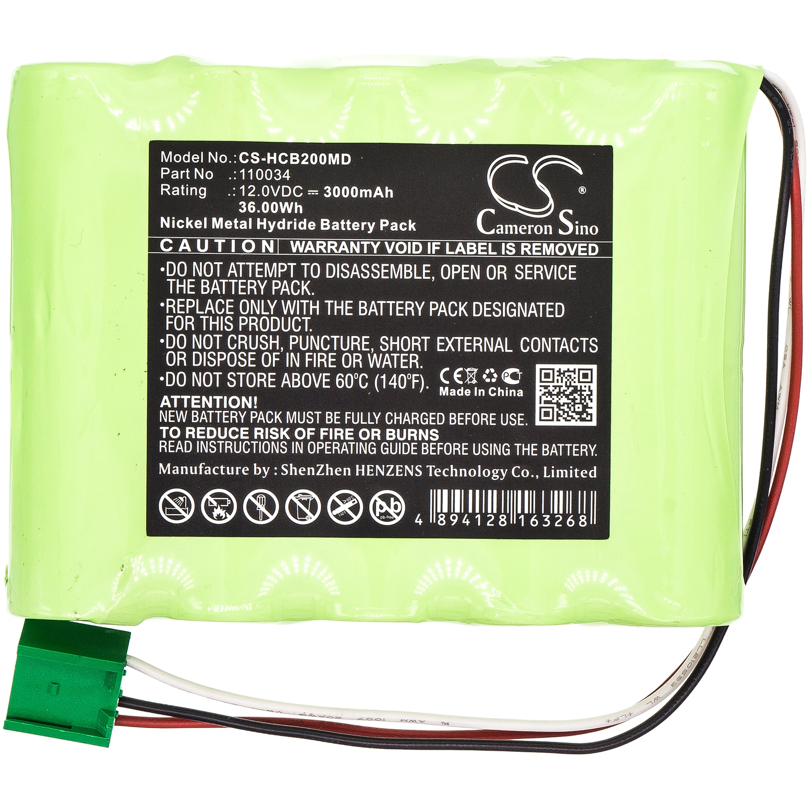 Batteri for medisinsk bruk til Hellige SCB2 Scope