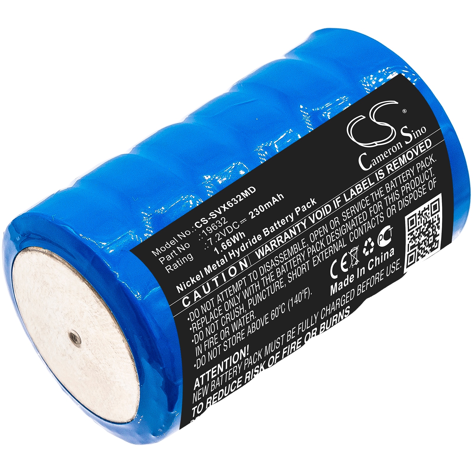 Batteri for medisinsk bruk for Servox Speech, Digital XL Speech, 19632 og andre.