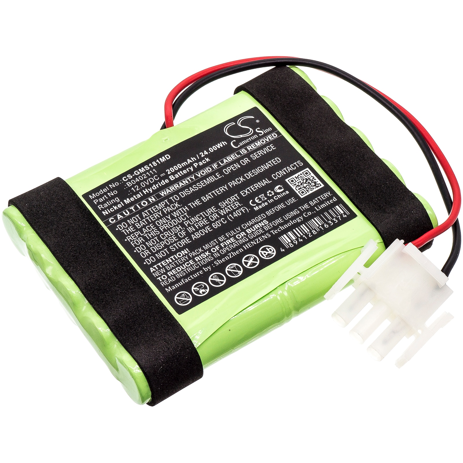 Batteri for medisinsk bruk for GE Hellige Servomed SMS 181, Servomed SMS 182, Defi SCP851