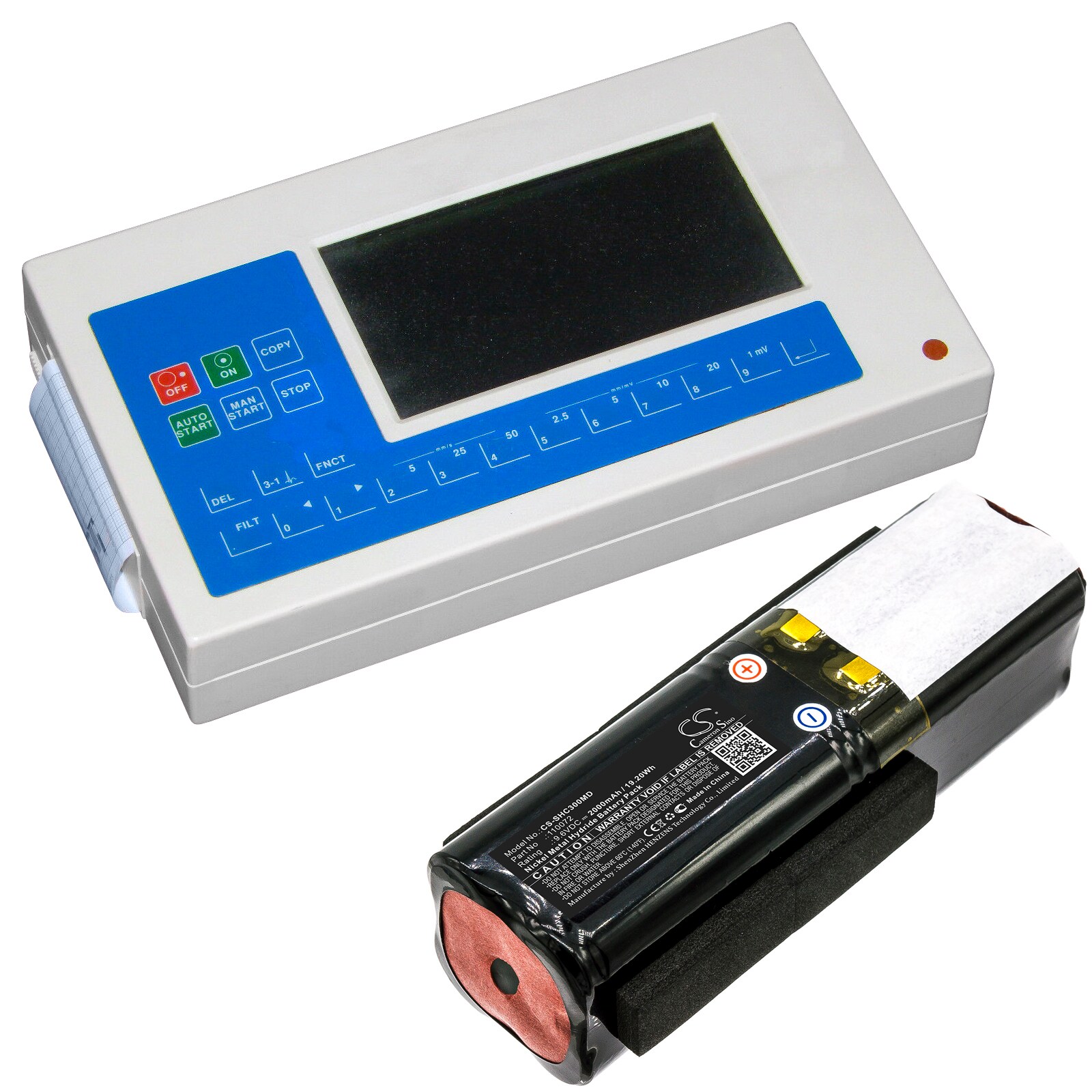Batteri for medisinsk for Schiller AT3 EKG
