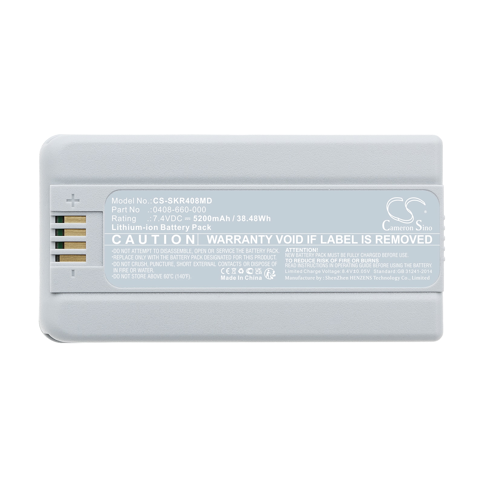 Batteri for medisinsk for Stryker Casque Chirurgical Flyte