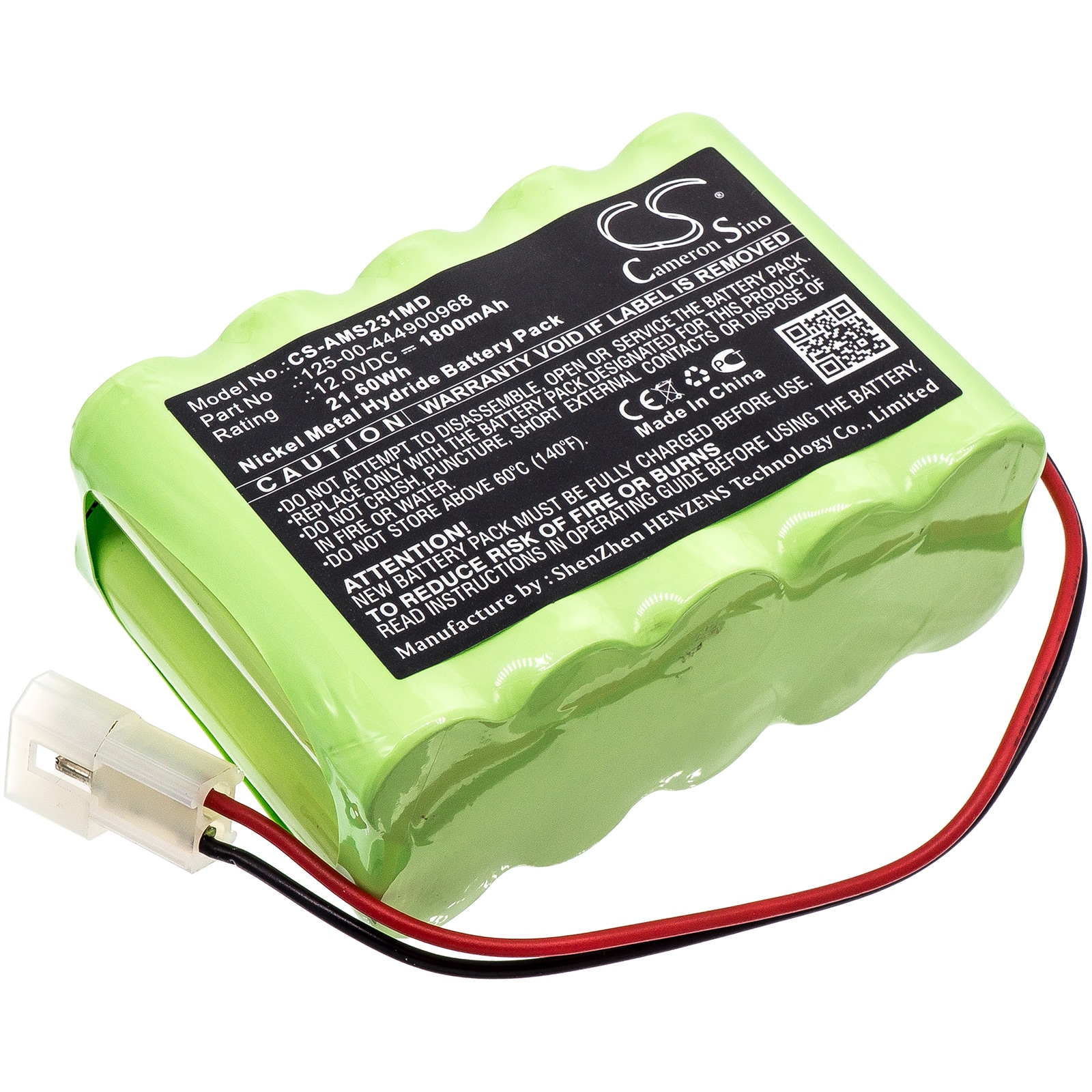 Batteri for medisinsk for Alaris Medicalsystems Infusjonspumpe 531, Infusjonspumpe 231