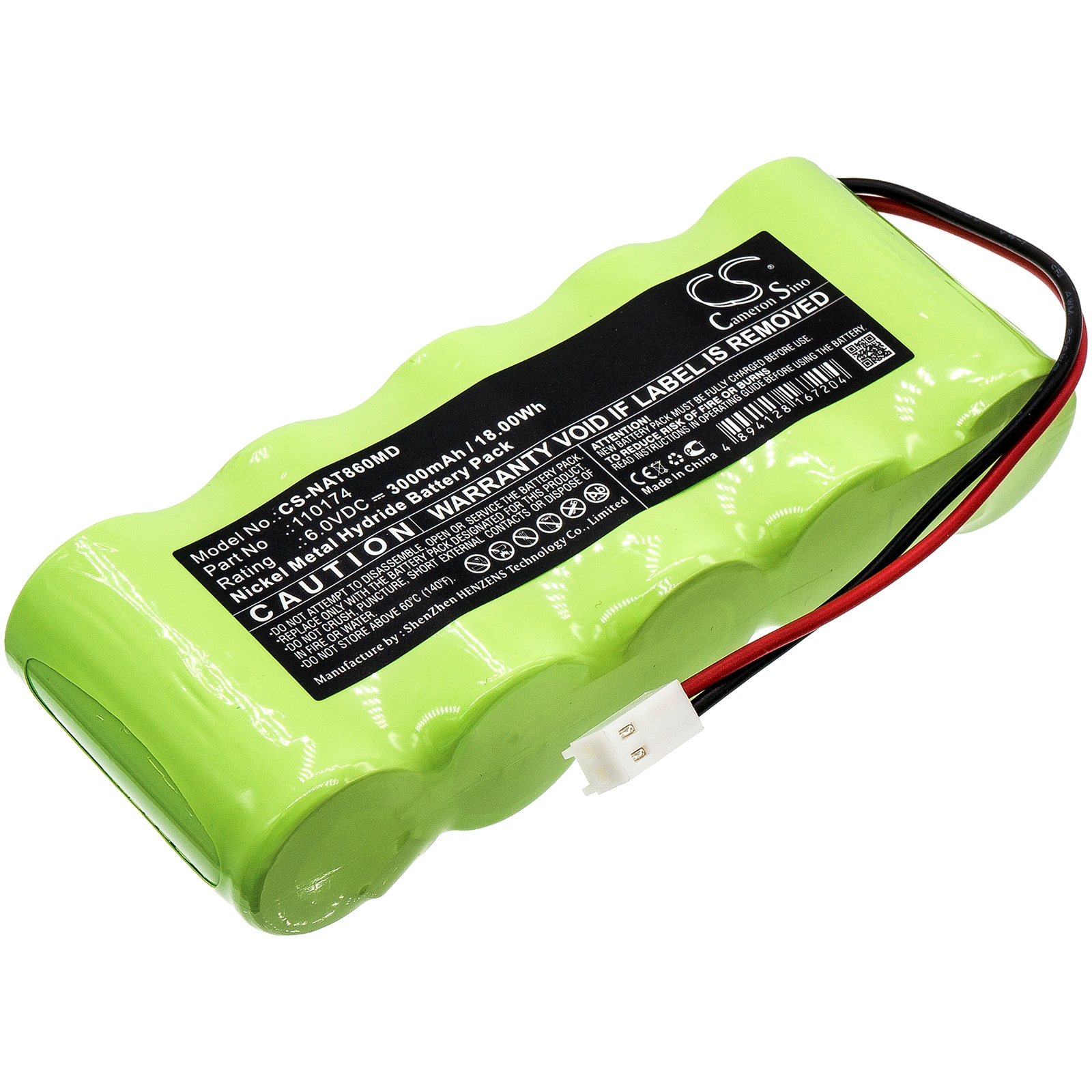 Batteri for medisinsk bruk til NONIN Pulsoximter 8600, Pulsoximter 8604, Pulsoximter 8700 og andre.
