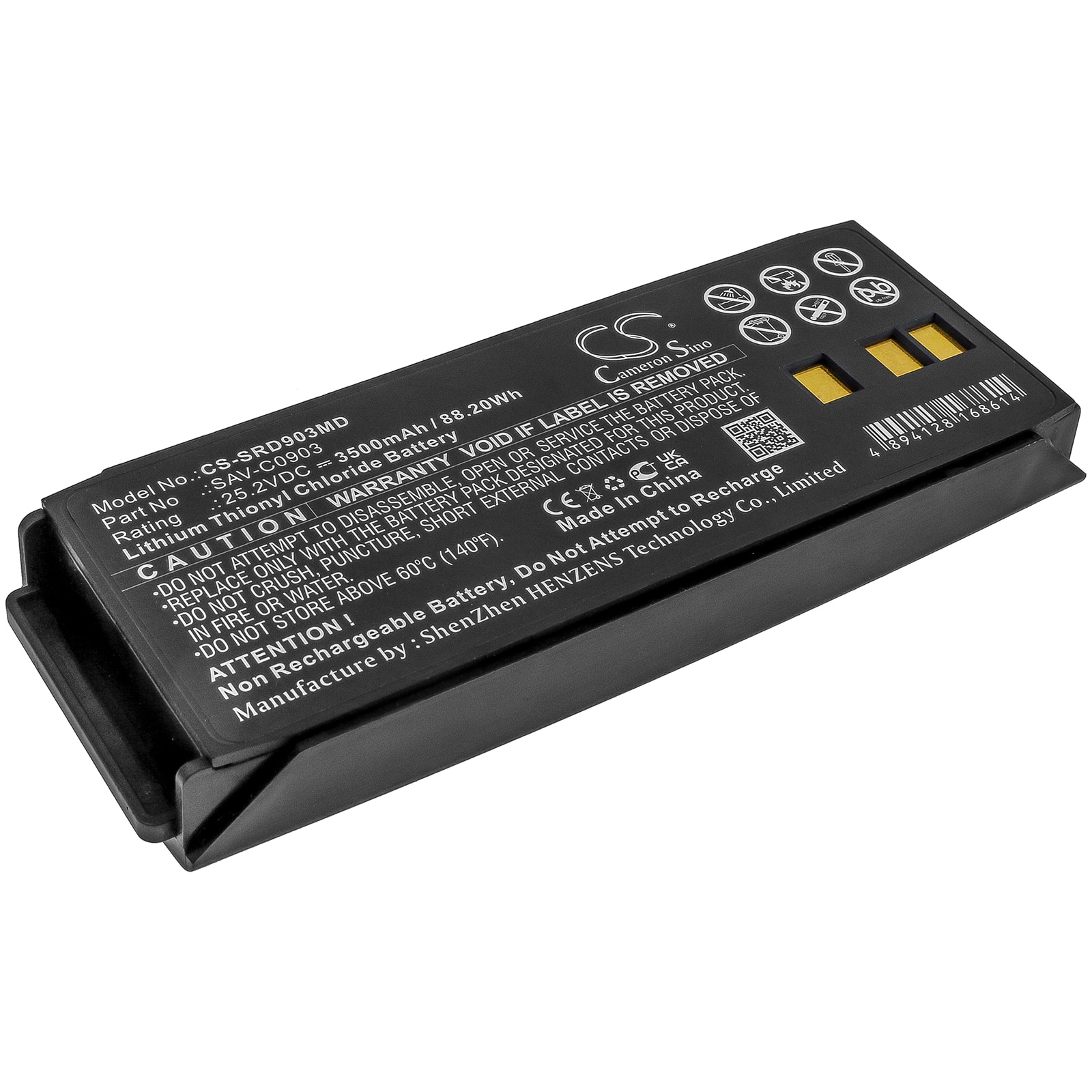 Batteri for medisinsk bruk for SaverOne D, P, automatisk osv.