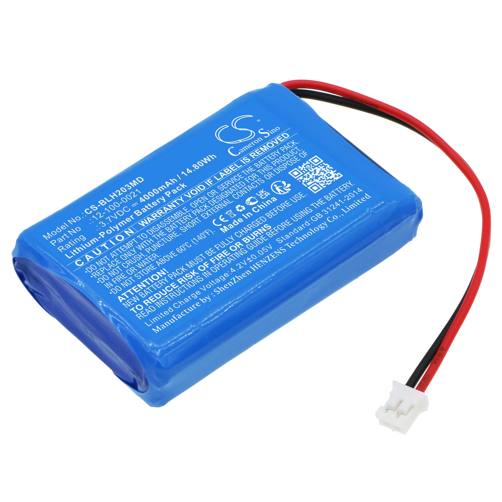 Batteri for medisinsk bruk for Biolight BLT-203